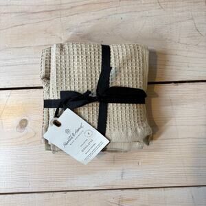 Hearth & Hand with Magnolia NWT Waffled Dishcloths Set of 4 Beige 12x12